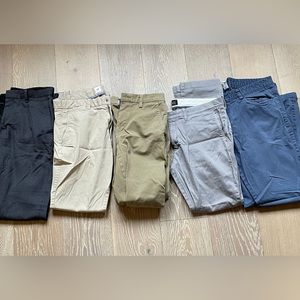 Clavin Klein, Dockers, Gap, Jcrew. Set of men’s “Khaki” Pants